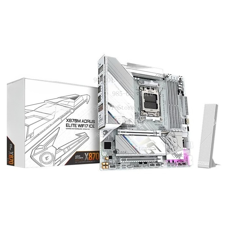 White ATX X870M mainboard, WIF - X870E Atx Motherboard ulasan dan harga