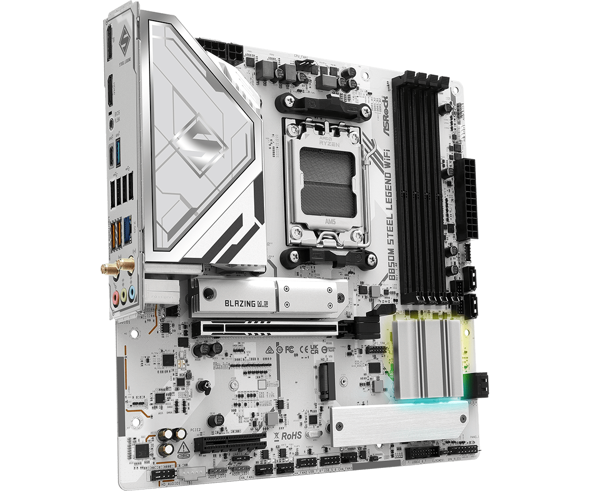  ASROCK B850M STEEL LEGEND WI - Am5 Micro Atx Pcie 5.0 Motherboard ulasan dan harga